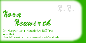 nora neuwirth business card